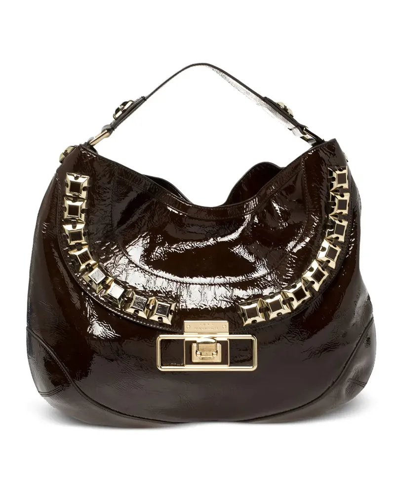 Anya Hindmarch Schultertasche aus Leder - Braun Braun
