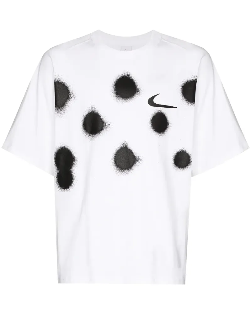 Nike x Off-White T-Shirt mit Graffiti-Print - Weiß Weiß