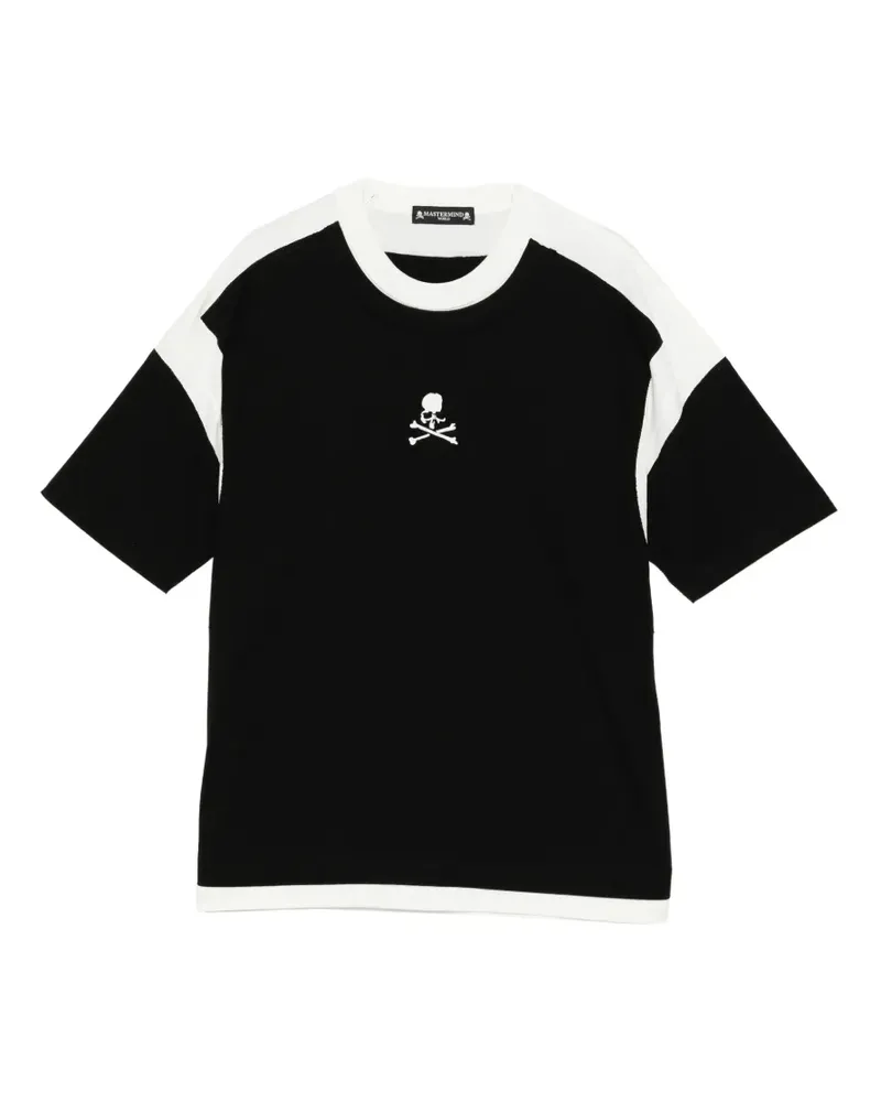 Mastermind World T-Shirt mit Totenkopf - Schwarz Schwarz