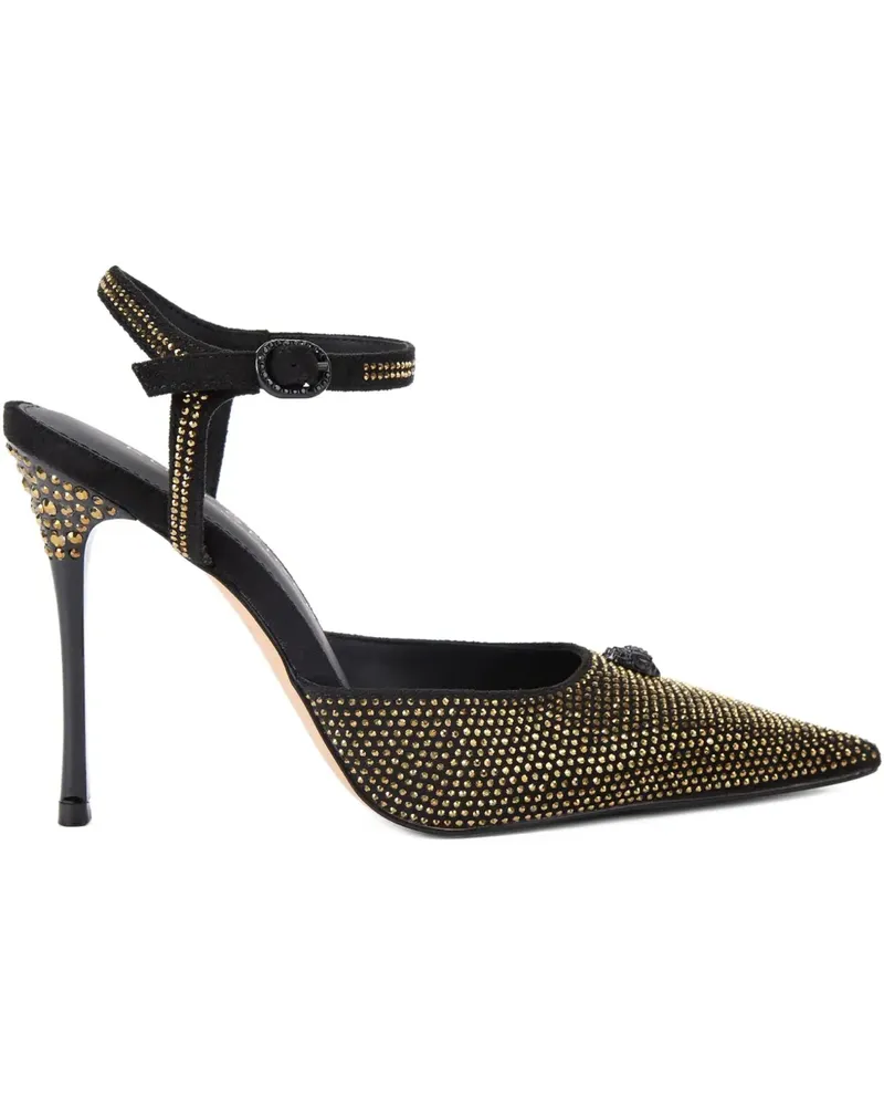 Kurt Geiger Eagle Pumps mit Kristallen 105mm - Schwarz Schwarz
