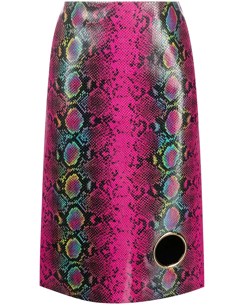 Versace Rock aus Leder - Rosa Rosa