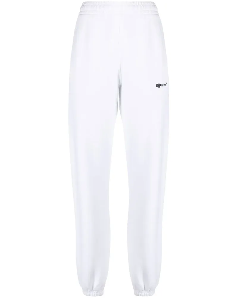 OFF-WHITE Jogginghose mit Logo-Print - Weiß Weiß