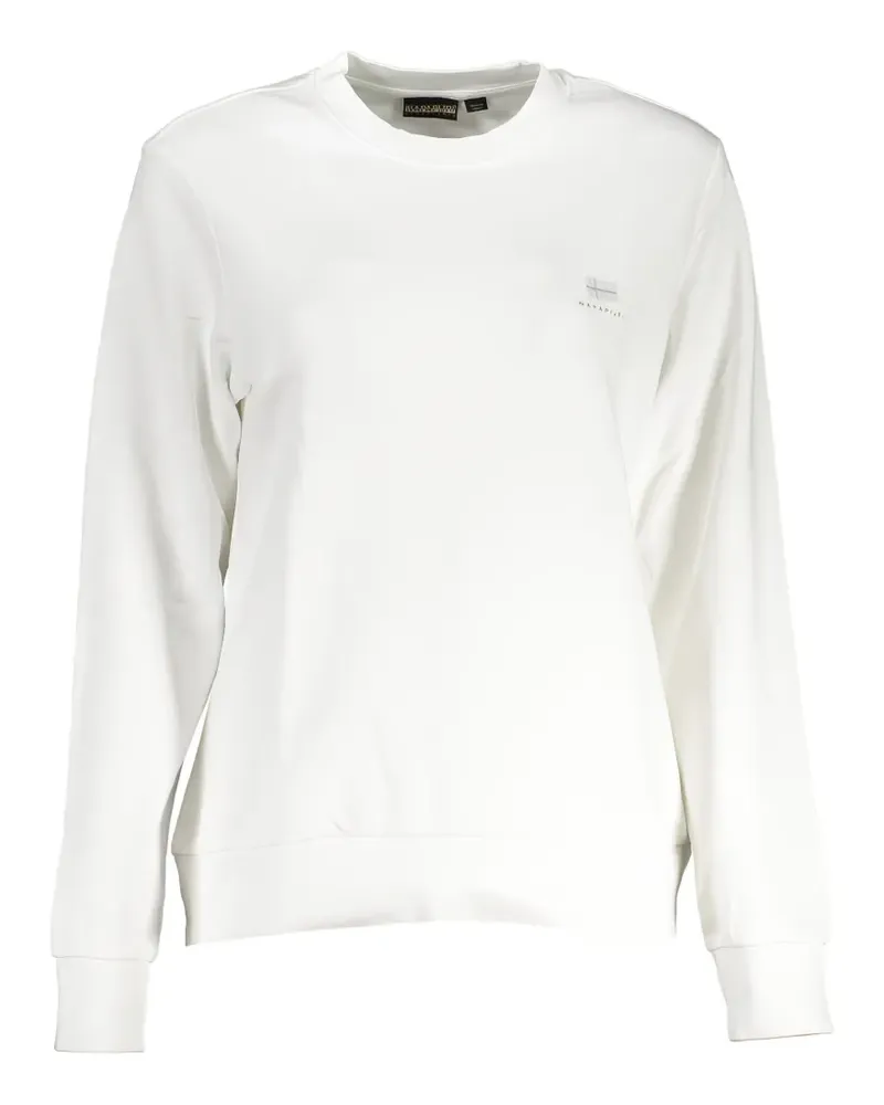 Napapijri logo-print jersey sweater - Weiß Weiß