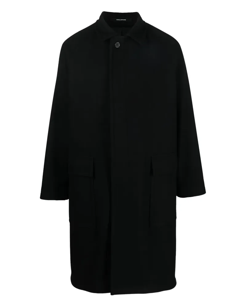 Tagliatore Geknöpfter Loyds Mantel - Schwarz Schwarz