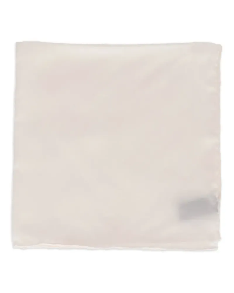 Tom Ford rolled-edge pocket square - Nude Nude