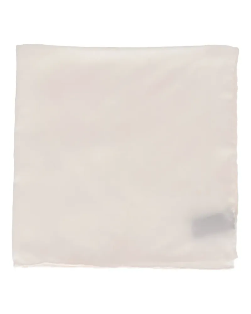 Tom Ford rolled-edge pocket square - Nude Nude