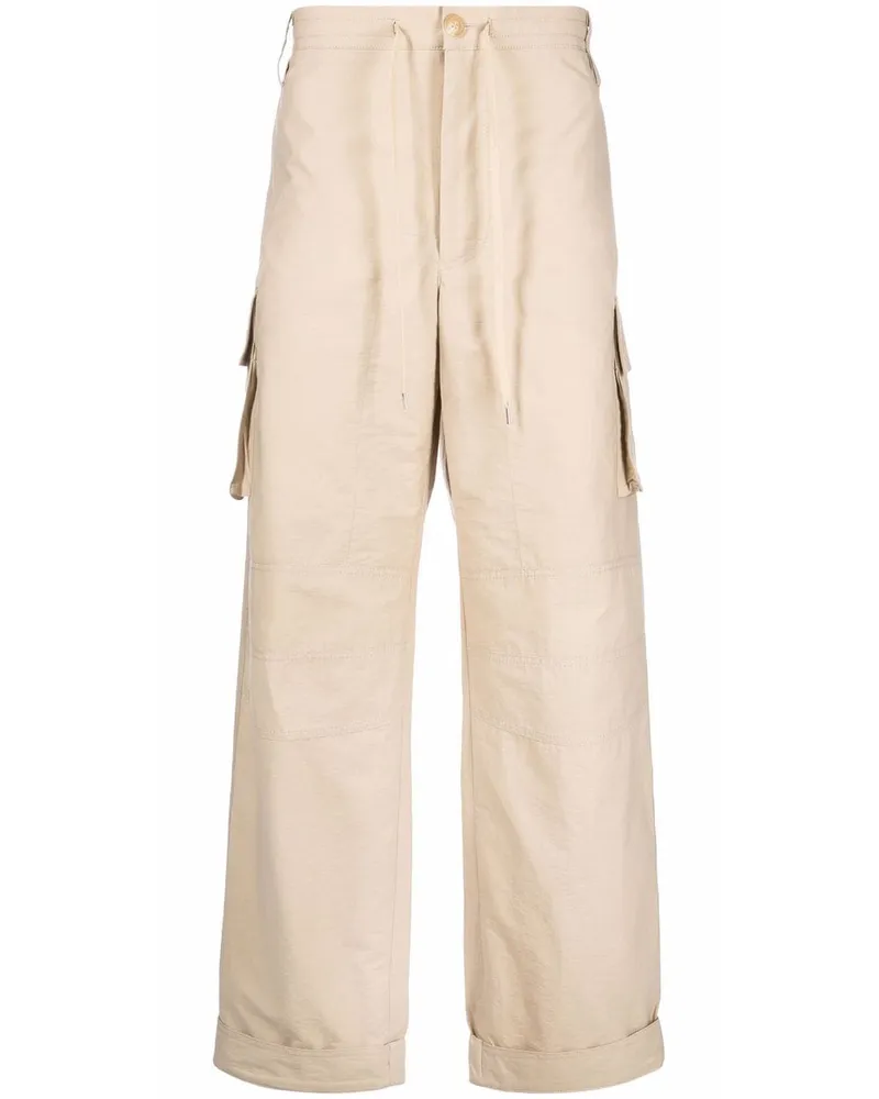 Jacquemus Cargohose mit Kordelzug - Nude Nude