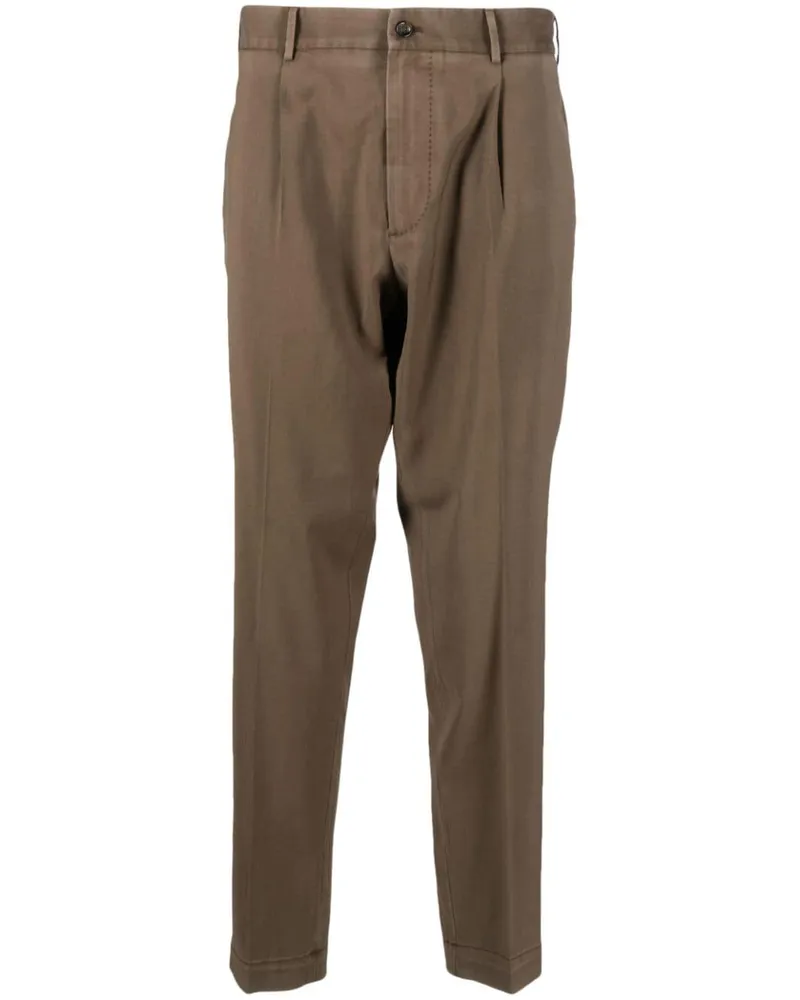 Dell'oglio Hose mit Tapered-Bein Brown