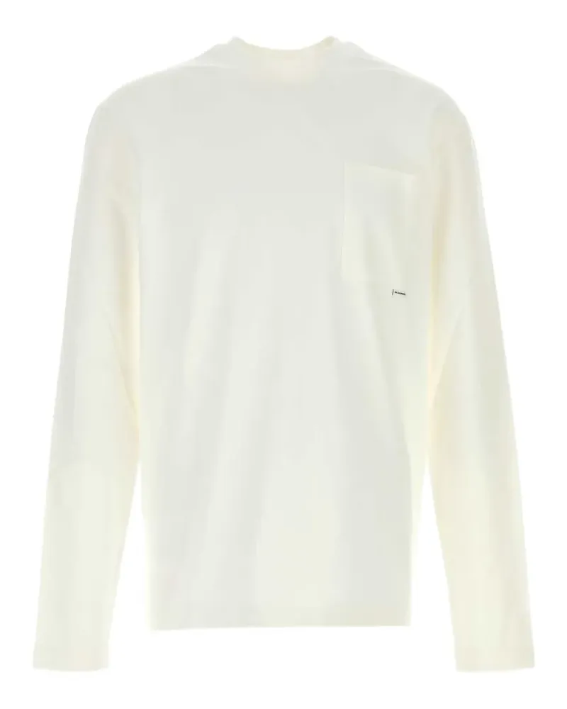 Jil Sander Klassisches Langarmshirt - Weiß Weiß