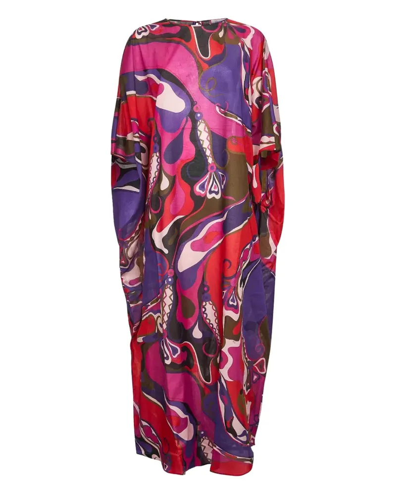 Emilio Pucci Kleid mit abstraktem Print - Rot Rot