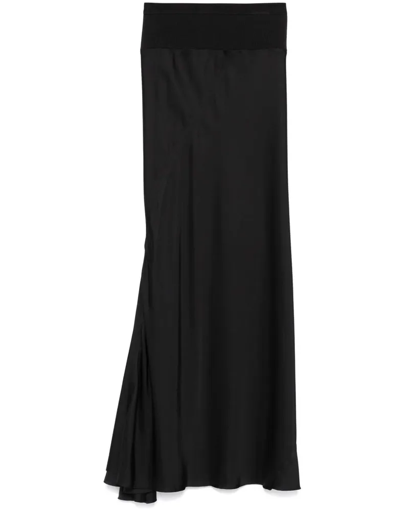 Rick Owens Bias Maxirock - Schwarz Schwarz