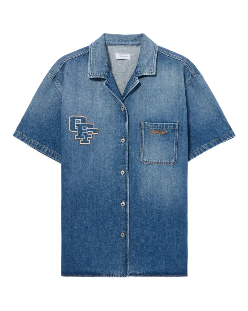 OFF-WHITE Jeanskleid mit Royal-Patch - Blau Blau