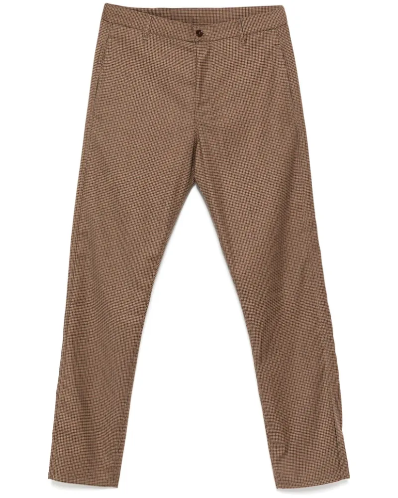 ASPESI Karierte Chino - Braun Braun