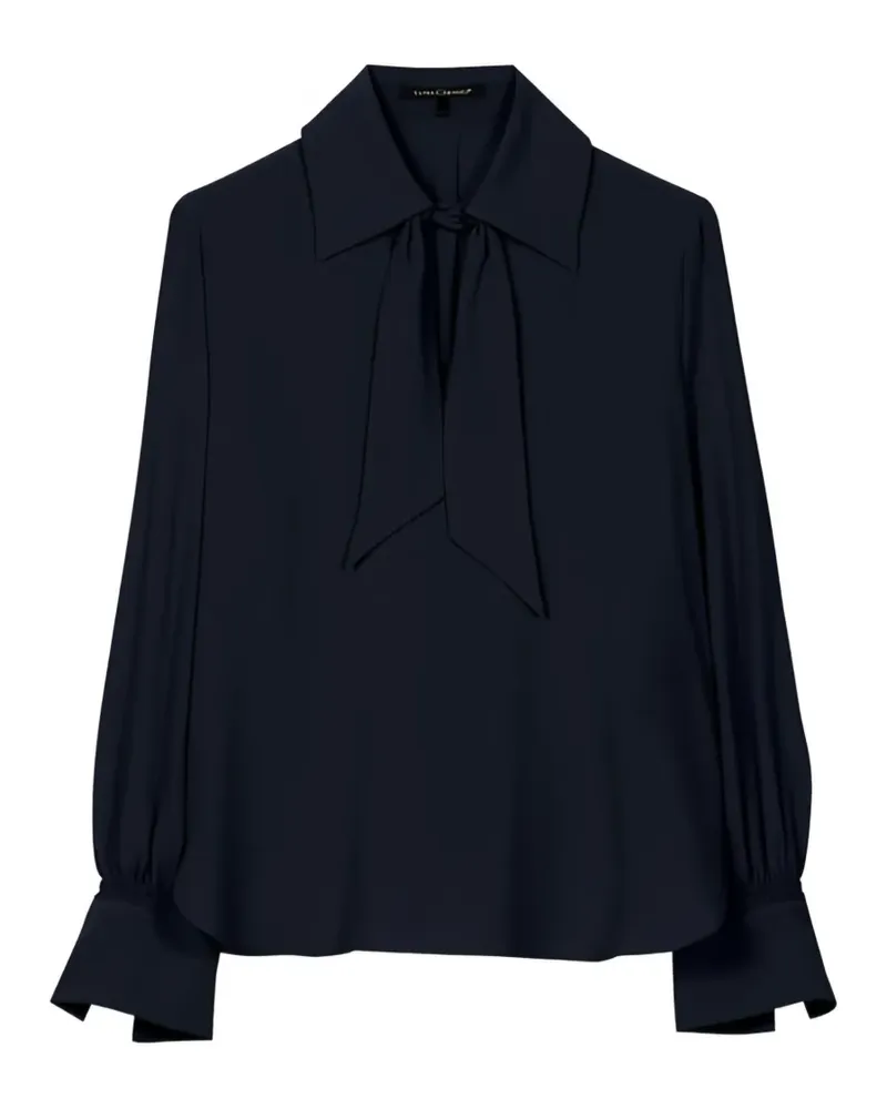 Luisa Cerano tie-neck blouse - Blau Blau