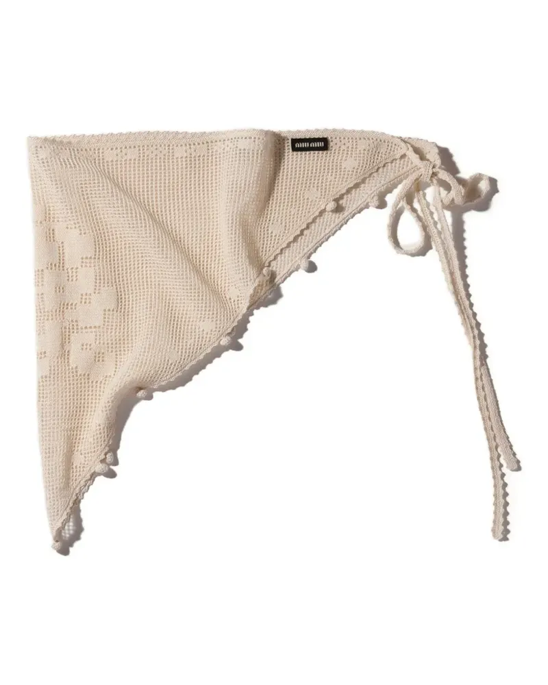 Miu Miu Pareo aus Baumwolle - Nude Nude