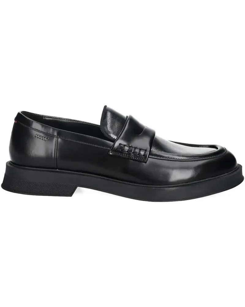 HUGO BOSS penny-strap leather loafers - Schwarz Schwarz