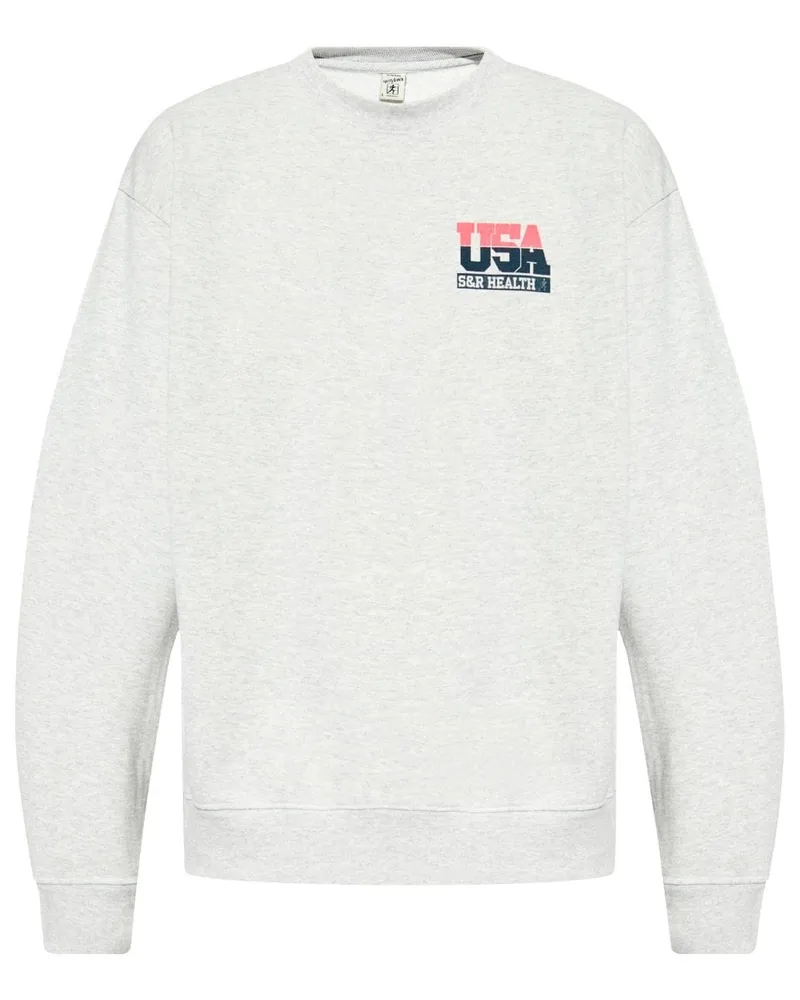 SPORTY & RICH USA Sweatshirt Grau