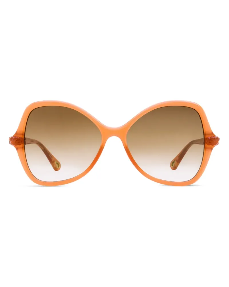 Chloé Sonnenbrille mit Butterfly-Gestell - Orange Orange