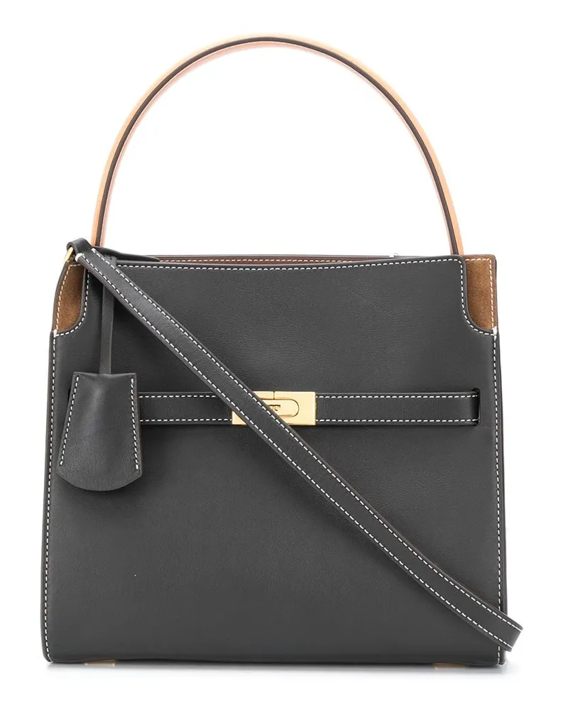 Tory Burch Kleine Lee Radziwilli Double Schultertasche - Blau Blau