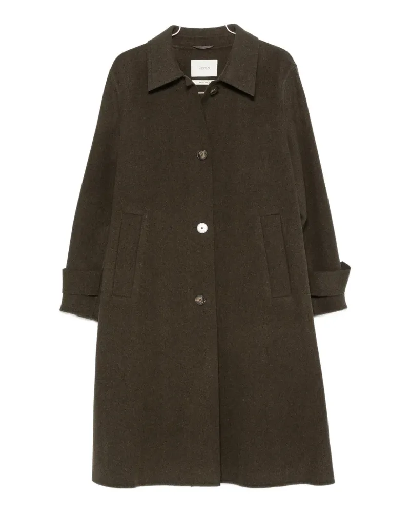 VICOLO button-fastening martingale coat - Grün Grün