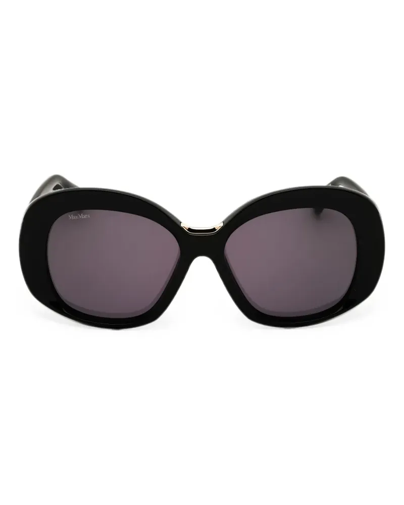 Max Mara oversized round-frame sunglasses - Schwarz Schwarz
