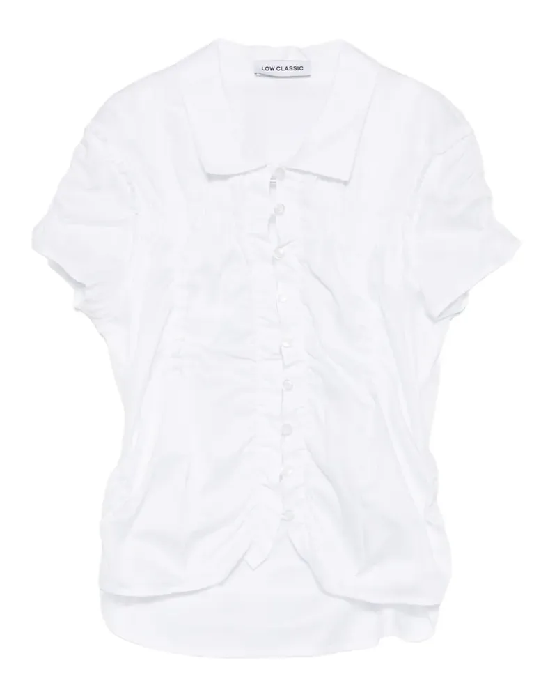 LOW CLASSIC button-down gathered shirt - Weiß Weiß
