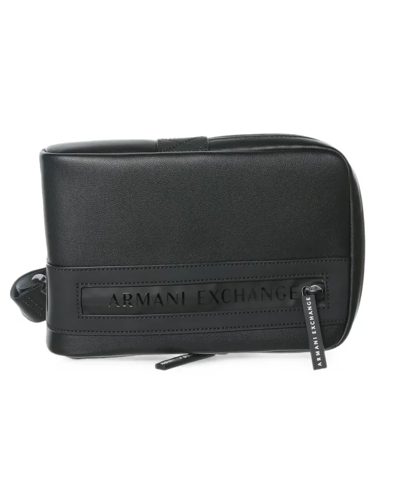 Armani Exchange logo-print backpack - Schwarz Schwarz