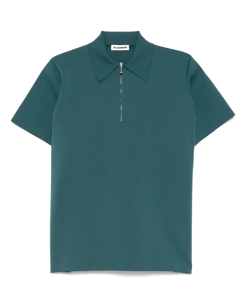 Jil Sander Geripptes Poloshirt - Grün Grün