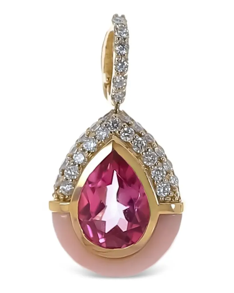 Mason and Books multi-stone pendant - Gold Gold