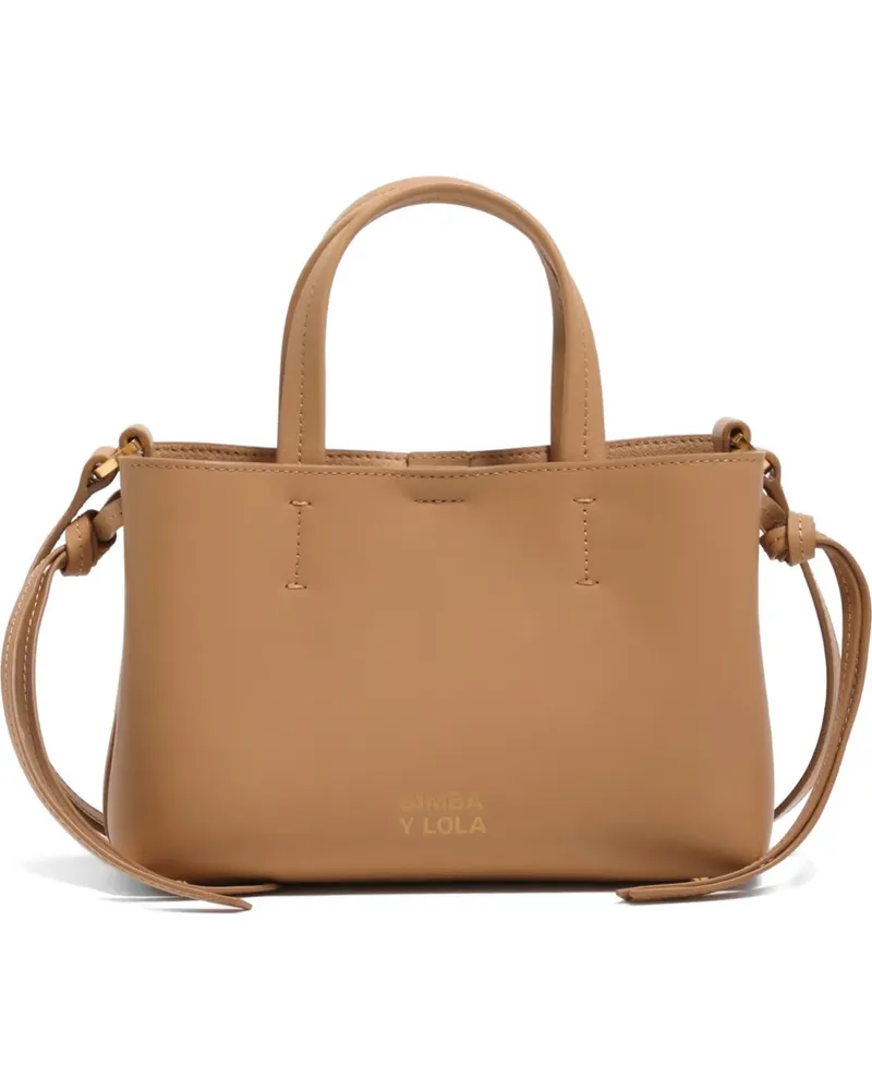 BIMBA Y LOLA top handle mini bag - Nude Nude