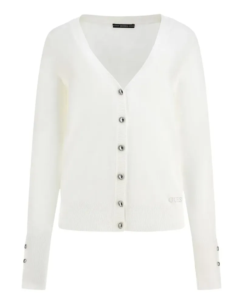 Guess V-neck cardigan - Weiß Weiß