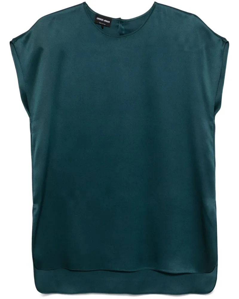 Giorgio Armani Bluse aus Seide - Grün Grün