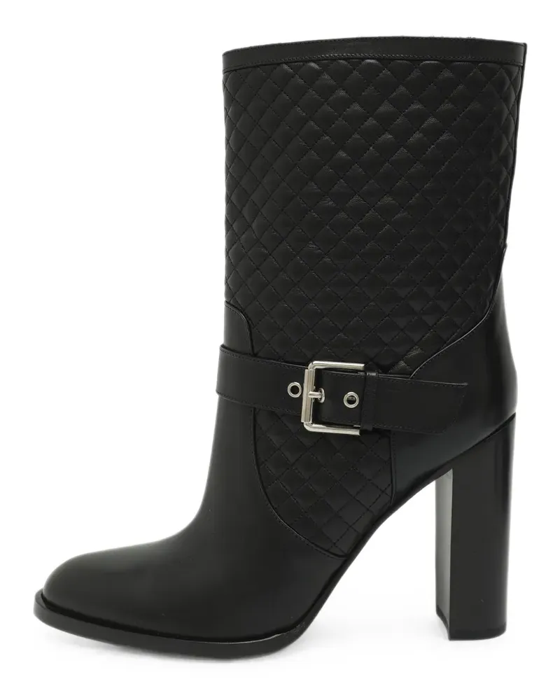 Gianvito Rossi quilted buckle-detail boots - Schwarz Schwarz
