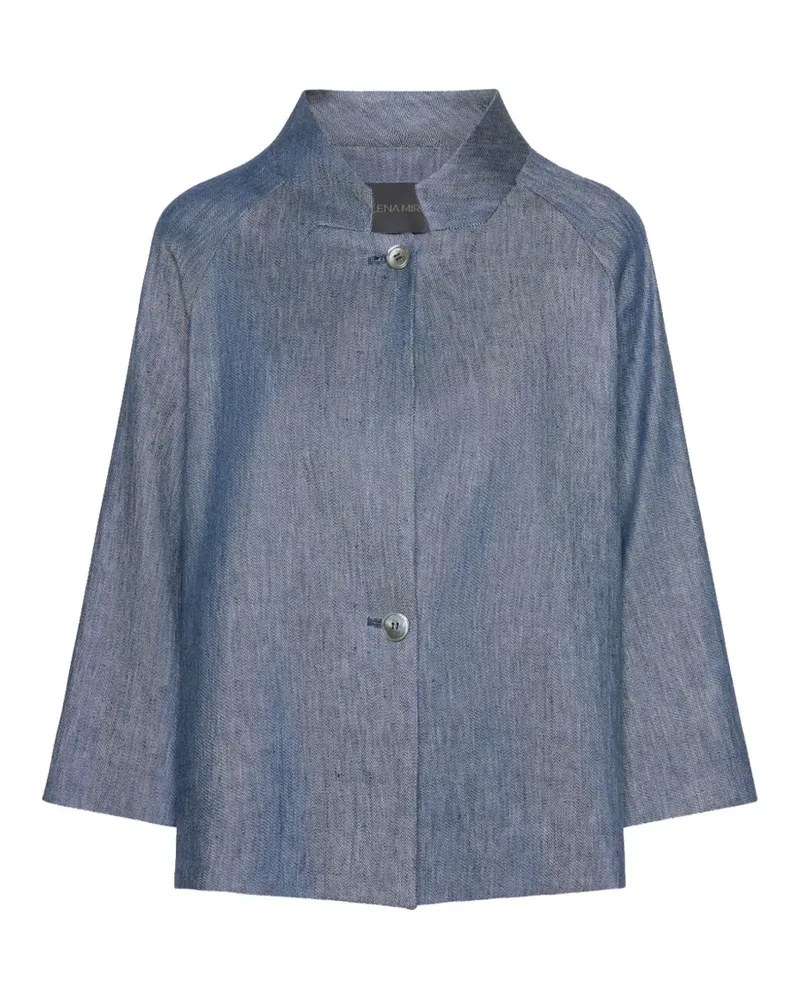 Elena Mirò Klassische Jeansjacke - Blau Blau