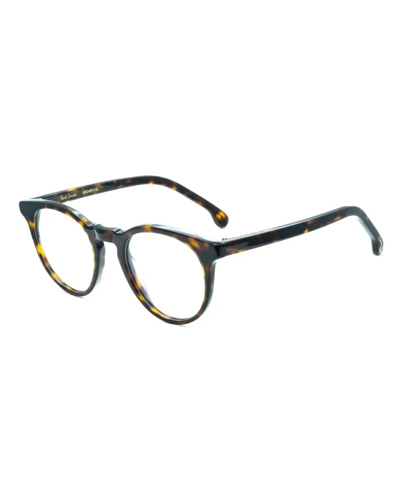 Paul Smith Archer Brille mit rundem Gestell - Braun Braun