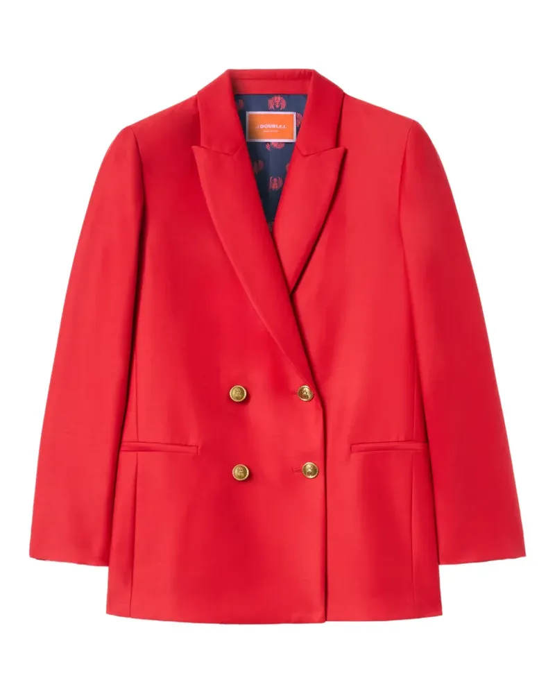La DoubleJ Doppelreihiges Sakko - Rot Rot