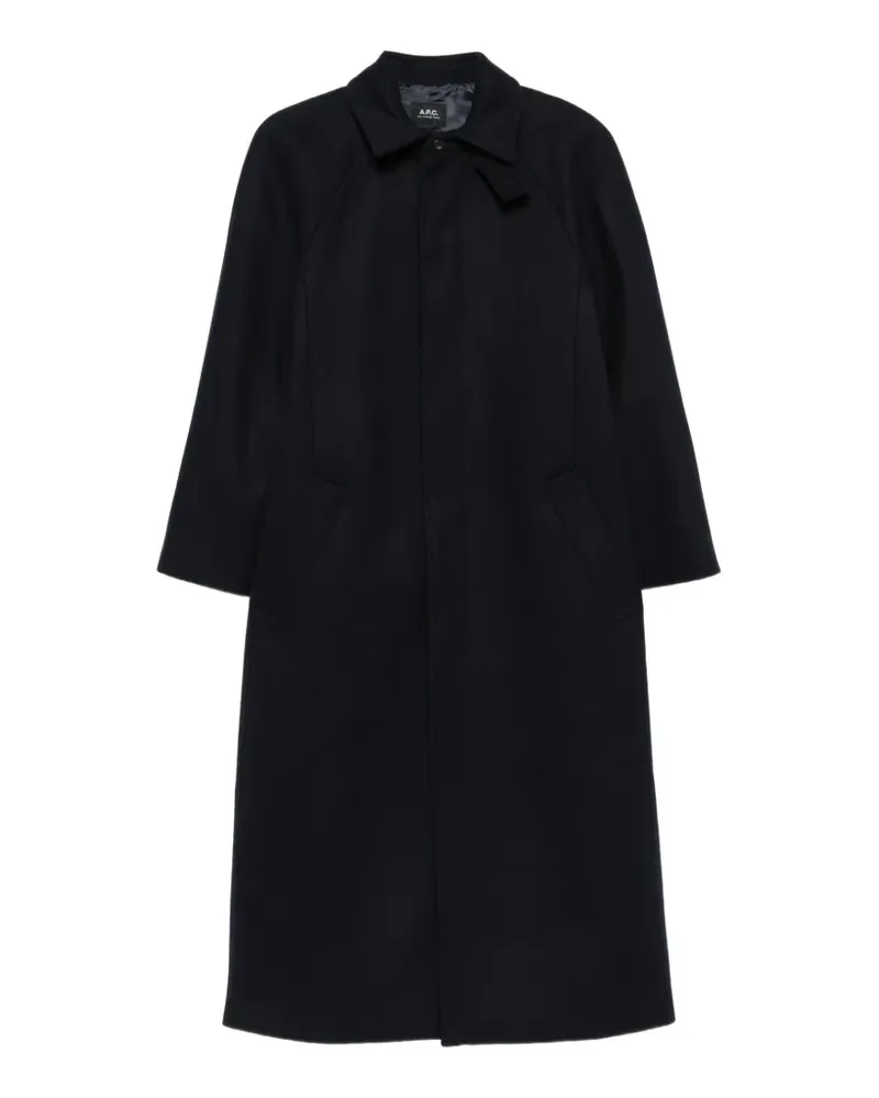 A.P.C. Pia wool coat - Blau Blau