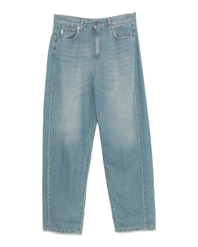 VICOLO faded-effect straight-leg jeans - Blau Blau