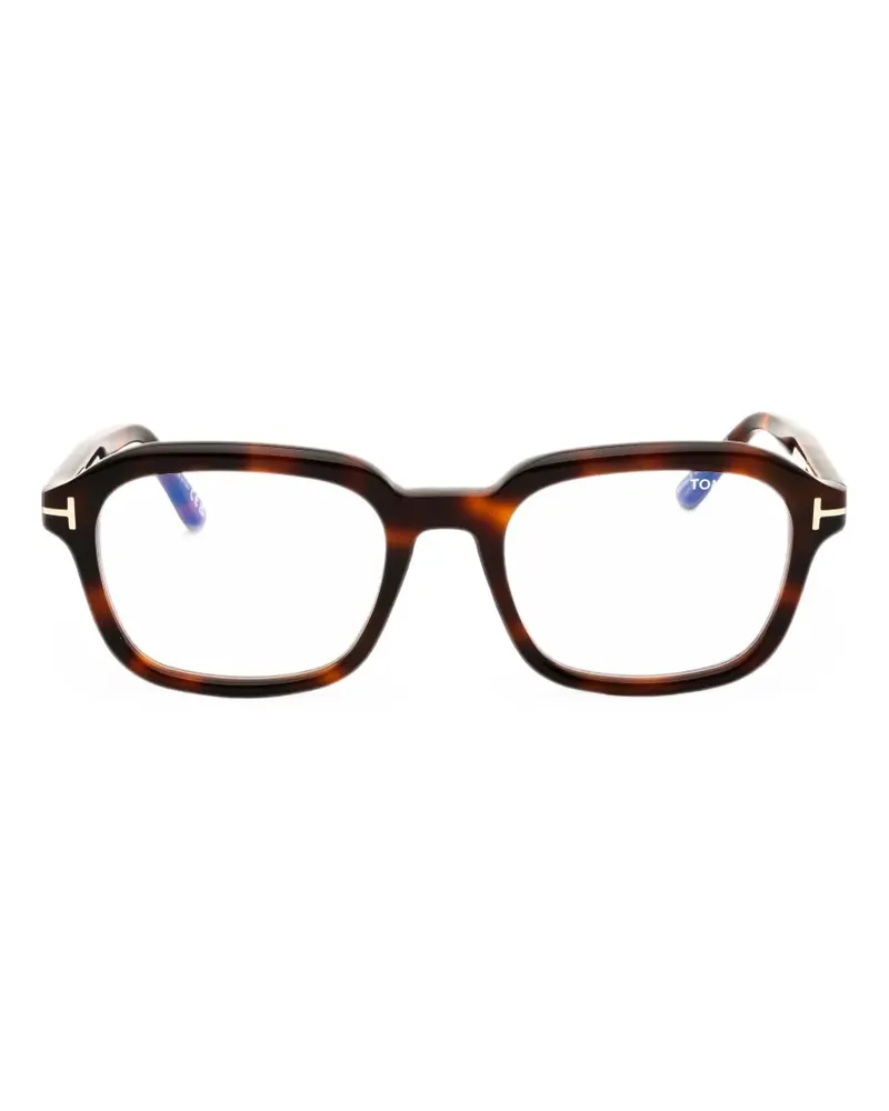 Tom Ford Ovale Brille in Schildpattoptik - Braun Braun