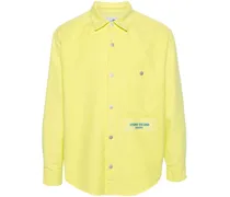 Hemd mit Logo-Stickerei - Gelb