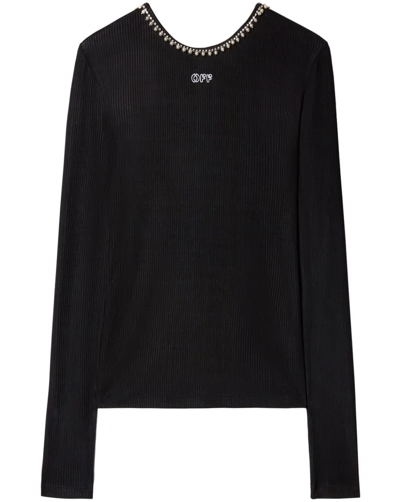 OFF-WHITE Tanktop mit Logo-Stickerei - Schwarz Schwarz