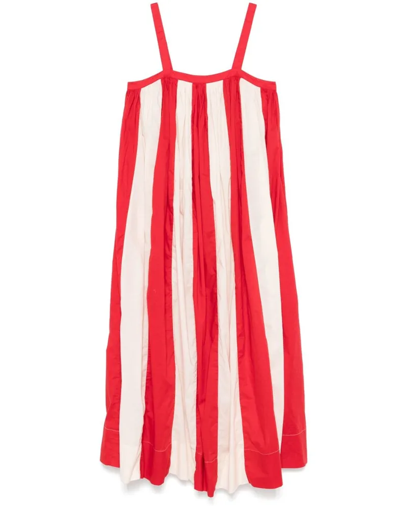 BODE Liberty Stripe Maxikleid - Nude Nude