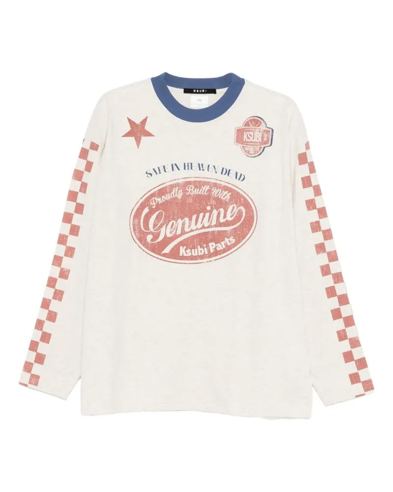 ksubi Pitt Lane long-sleeve T-shirt - Nude Nude