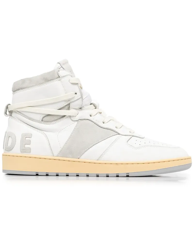 RHUDE High-Top-Sneakers mit Einsätzen - Weiß Weiß