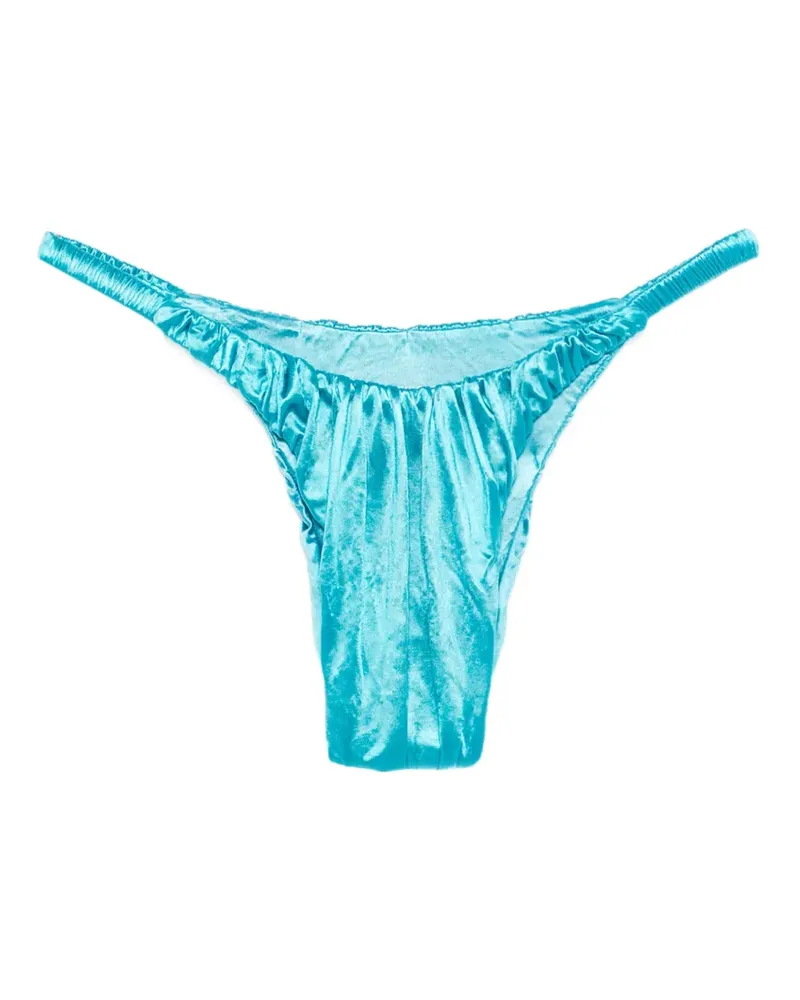 Isa Boulder scrunch bikini bottom - Blau Blau