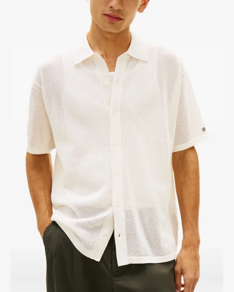 Tommy Hilfiger New York waffle knit short-sleeve shirt - Weiß Weiß