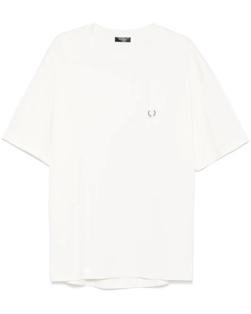 Thierry Mugler T-Shirt mit Piercing - Weiß Weiß