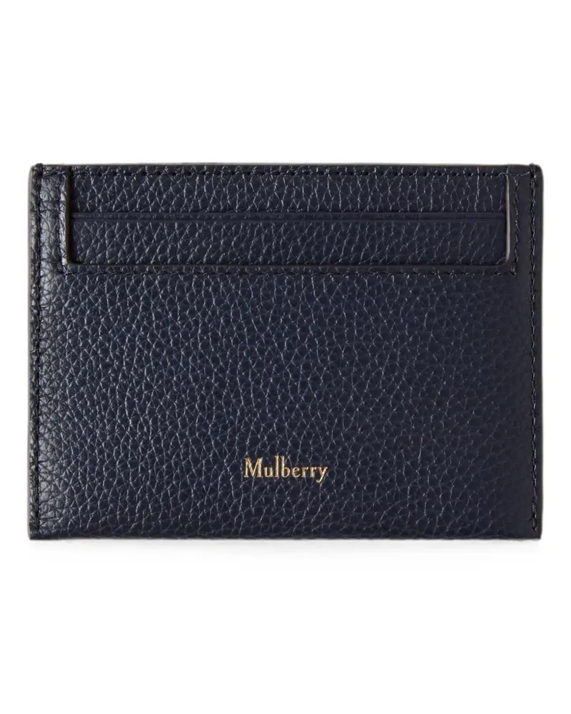 Mulberry Continental grained calf leather card holder - Blau Blau