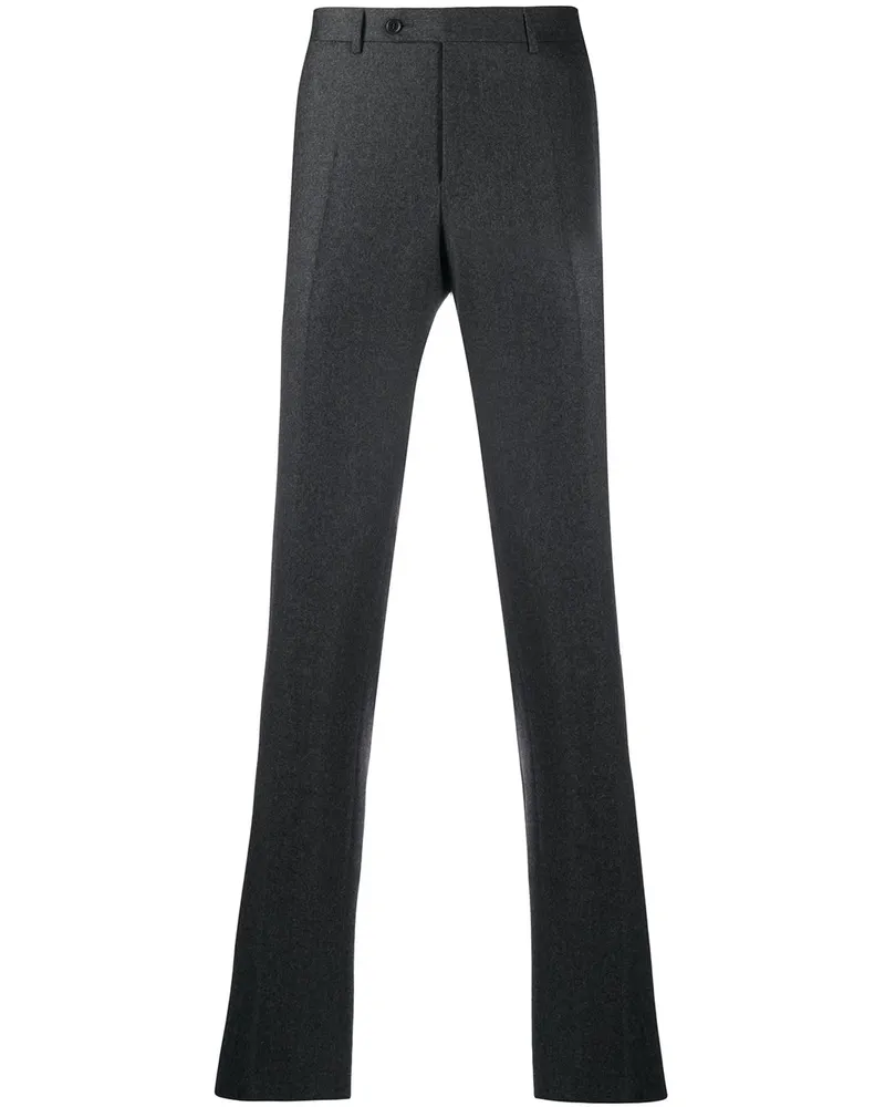 Canali Hose mit geradem Bein - Grau Grau