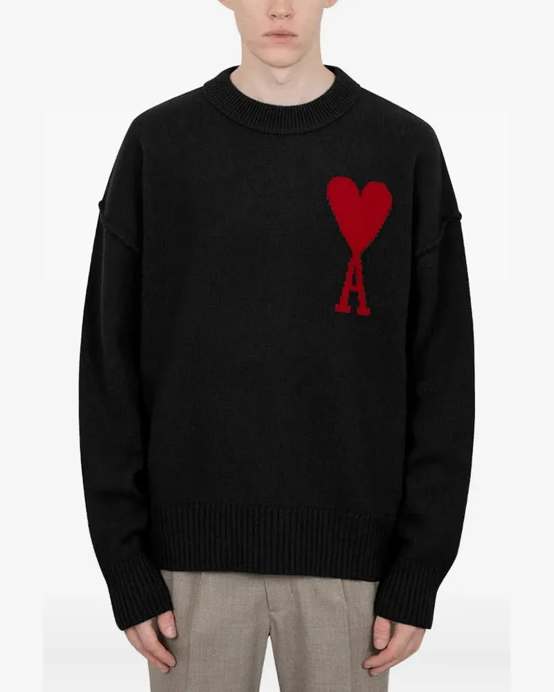 AMI Paris Ami de Coeur Pullover - Schwarz Schwarz